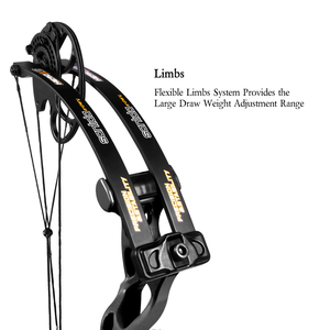 Sanlida <span class=keywords><strong>tir</strong></span> <span class=keywords><strong>à</strong></span> <span class=keywords><strong>l</strong></span>'<span class=keywords><strong>arc</strong></span> 29 "<span class=keywords><strong>cible</strong></span> compacte <span class=keywords><strong>arc</strong></span> <span class=keywords><strong>à</strong></span> poulies et flèche Kit complet pour dames avec tous les accessoires noir 14-60lbs poids de tirage - Product Image 5