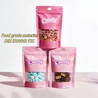 Sac à fermeture éclair personnalisé en PE, plastique scellé, composite en aluminium, emballage personnalisé pour aliments, bonbons, en-cas