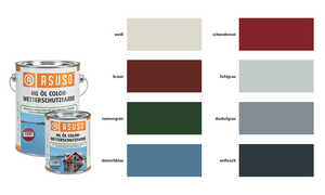 Peinture imperméable Asuso ML F02-Anthracite 0,75L, vernis pour parquet, couleur pour porte en bois, fabriqué en Allemagne - Product Image 2