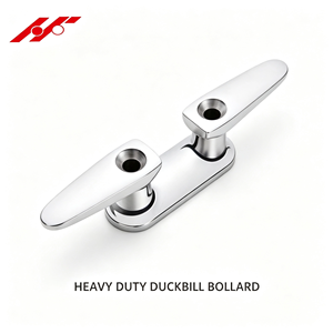 Bolardo de acero inoxidable AISI316 tipo pico de pato para yates, embarcaciones y accesorios marinos. - Product Image 1