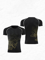 Vêtements de bateau-dragon personnalisés pour équipe – Haut de compression à manches courtes pour homme, séchage rapide, tenue d'entraînement pour la course du Festival du bateau-dragon