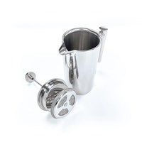 Cafede-service à café, pressoir française, 1l, en acier inoxydable, Set à Double paroi, cafetière, pour le thé, vente en gros