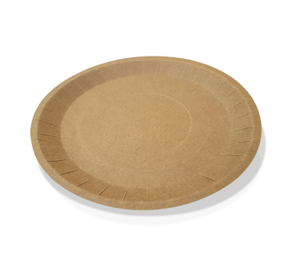 Platos de Papel Kraft Ecológicos de Alta Calidad, Aptos para Alimentos, Compostables, Paquete al por Mayor del Fabricante con Logotipo Personalizado - Product Image 2