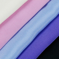 Tissu en Soie de Mûrier 100% Personnalisable, Extensible, Transparent, Teint Uni, Doublement Froissé, pour Robes de Mariée, Vêtements de Nuit, Canapés et Costumes pour Filles