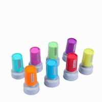 Prêt à expédier boîtier de timbre Flash coloré 25mm rond petit tampon Flash