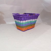Panier de vélo pour enfants tissé à la main, panier de vélo aspect rotin, panier accessoire pour trottinette et draisienne, plusieurs couleurs disponibles