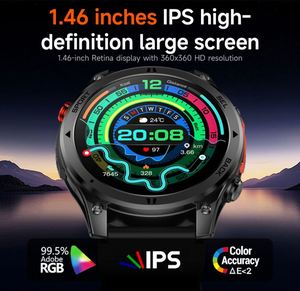 H5 Smart Watch BLE5.3 IP68 Waterproof GPS Compass Activity Tracker Calendar Alloy Case Unisex Wearable Device - Product Image 5