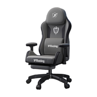 Chaise inclinable de luxe ergonomique pivotante à dossier haut de haute qualité chaise de jeu d'ordinateur de bureau à domicile réglable avec repose-pieds