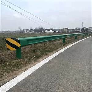 Autoroute route rurale Double vague garde-corps panneau ondulé produit d'avertissement de trafic pour l'isolation routière - Product Image 2