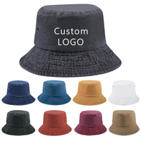 Bob Black Chapeau Bob en Jean pour Bébé, Enfant, Femme et Unisexe, en Coton Vierge de Designer, Style Pêcheur, Vente en Gros, Logo Brodé Personnalisé