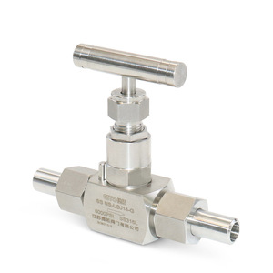 Vanne à opercule soudée haute pression DN10 avec tête sphérique, commande manuelle, conception à enfiler pour eau, huile, gaz à haute température - Product Image 1