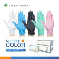 Boîte à gants en nitrile bleu personnalisée de haute qualité Gants de sécurité en nitrile jetables sans poudre pour la cuisine