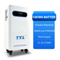 Batterie solaire à grille 8000 cycles, personnalisée, avancée, pour usage résidentiel et commercial, vente en gros, promotion, batterie à semi-conducteurs 300AH