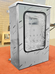 Thép không gỉ tôi hộp phân phối kép bên trong và bên ngoài cửa ra vào, chống ăn mòn, cao con dấu thiết kế công nghiệp kiểm soát điện <span class=keywords><strong>IP</strong></span> - Product Image 5