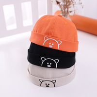 Venta al por mayor Unisex Béisbol Sin Visera Primavera y Verano Oso Sin Borde Gorra Algodón Docker Baby Sun Hat Cute Baby Cap