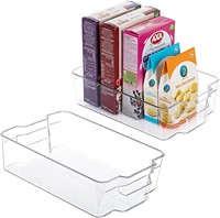 Keuken plastic koelkast voedselcontainer opbergdoos transparante lade drank koelkast organizer set BPA vrij voedselveilig stapelbaar
