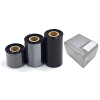 Papel de Transferencia de Resina a Base de Carbón Paper Choice 110x300m, Impermeable, Resistente a Arañazos, Impresión de Alta Definición, Color Inalterable para Impresora