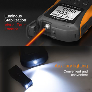 Probador de cable de fibra de red 4 en 1 recargable OPM VFL 5MW máquina herramienta todo en uno 5km medidor de potencia de fibra óptica - Product Image 5