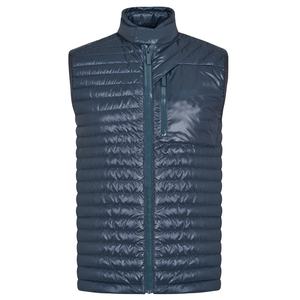 Chaleco con capucha personalizado para hombre al por mayor Otoño Invierno sin mangas con cremallera bolsillo nailon brillante chaleco con capucha parques chaleco Parkas chaleco - Product Image 1