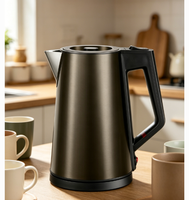 Bouteille d'eau chaude électrique à double paroi en acier inoxydable coloré, fonction maintien au chaud, capacité 1,6-2,0 L, puissance 2000 W, arrêt automatique