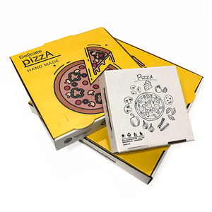 Respetuoso del medio ambiente reutilizable whited <span class=keywords><strong>de</strong></span> cartón impreso <span class=keywords><strong>Italia</strong></span> 14 pulgadas caja <span class=keywords><strong>de</strong></span> <span class=keywords><strong>pizza</strong></span> - Product Image 2