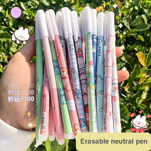 ปากกาลูกลื่นแบบลบได้ Longorgeous Reginfield ขนาด 0.5 มม. หมึกเจลสีกลาง ขายส่งราคาถูก ลายการ์ตูน สำหรับนักเรียนเขียน ด้วยหมึกสีน้ำเงินดำ - Product Image 2