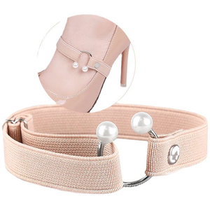 1 Paio di <span class=keywords><strong>Lacci</strong></span> <span class=keywords><strong>per</strong></span> <span class=keywords><strong>Scarpe</strong></span> da Donna <span class=keywords><strong>per</strong></span> Tacchi Alti, Cinturino Elastico Regolabile, Elegante Supporto Antiscivolo <span class=keywords><strong>per</strong></span> Caviglia - Product Image 5