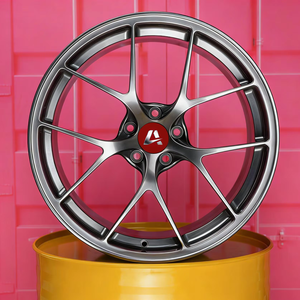 <span class=keywords><strong>Jantes</strong></span> personnalisées durables en aluminium forgé noir de 16 et 17 pouces, personnalisables pour toutes les voitures de luxe, homologuées DOT - Product Image 1