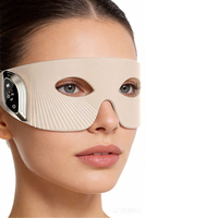 Masque oculaire LED infrarouge rouge EMS micro-courant de qualité médicale 630nm 660nm 880nm pour le rajeunissement des yeux, le lifting des yeux et les soins oculaires