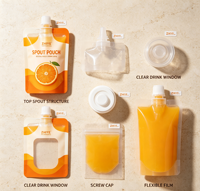 Emballages personnalisés, sachets en plastique avec bec verseur pour boissons, recharge de jus de fruits liquides
