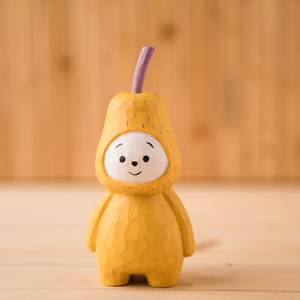 Ornements en bois tilleul sculptures sur bois dessin animé fruits et légumes Durian Melon graines formes décoration de bureau cadeaux créatifs - Product Image 4