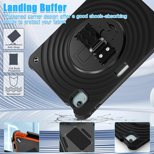 Pour iPad Air 11 pouces 2024 mains sangle bandoulière 360 rotation support sur le dos - Product Image 3