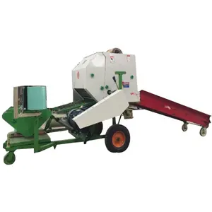 automatic hay round grass silage baler and wrapper machine