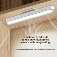 Lampe LED magnétique à bande longue, protection des yeux, rechargeable, design rotatif, commande tactile, alimentée par batterie, pour salon, dortoir