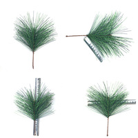 Plantes murales artificielles d'extérieur DREA, aiguilles de pin vertes, branches, verdure, pics de pin pour la décoration de Noël