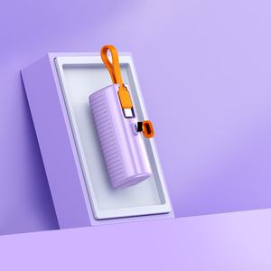 Batterie externe portable 5000 mAh, mini chargeur de téléphone portable d'urgence, format porte-clés, mince, station d'alimentation externe portable - Product Image 3