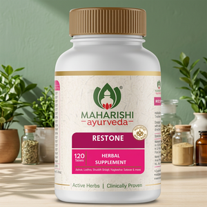 Comprimés d'extrait d'herbes ayurvédiques sauvages Restone 120 en vogue – Formule naturelle pour le bien-être menstruel féminin et la santé quotidienne - Product Image 1