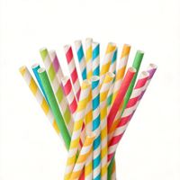 Pailles en papier écologiques recyclables jetables, forme bâton, trois trous, blanches, pour café, boissons chaudes, jus, prix de gros