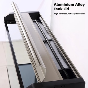 Rectangular <strong>Curved</strong> Glass <strong>Fish</strong> Tank Desktop Small <strong>Aquarium</strong> Integrated Molding Home Use Factory Direct - Product Image 3