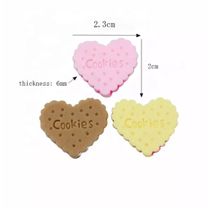 Tự Làm Phụ Kiện Nhựa Đào Trái Tim Bánh Sandwich <span class=keywords><strong>Biscuit</strong></span> Thực Phẩm Nhật Bản Và Chơi Điện Thoại Di Động Đẹp Trang Trí - Product Image 6