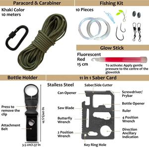 SOS戦術的なバグアウトバッグ屋外緊急応急処置キット安全 & サバイバルギアハイキング用医療キット - Product Image 2