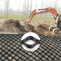 Grille de protection pour gazon en géocell HDPE, écologique, légère, 50 mm, 75 mm, 100 mm, 150 mm, 200 mm, verte