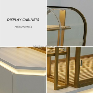 Tủ trưng bày bánh ngọt nhỏ Nakashima, chất liệu kim loại MDF, kệ kính cường lực trong suốt, đèn LED, thân thiện với môi trường, đóng gói bằng thùng carton - Product Image 4