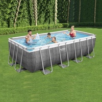 Bestway – piscine à cadre métallique 56996, ensemble de piscine rectangulaire hors sol pour enfants et adultes