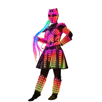 Costumes LED pour filles, robe lumineuse arc-en-ciel, tenues de rave, vêtements de fête, vêtements de danse en boîte de nuit, cosplay, anime, vêtements de danse lumineux Tron