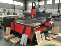 Routeur CNC pour le travail du bois 4x8 pieds, broche refroidie par eau 3,2 kW, machine de découpe CNC pour la sculpture de portes, armoires, panneaux et enseignes