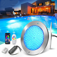Lumière de piscine de jardin de villa extérieure, éclairage paysager basse tension, diode lumineuse sous-marine, lumière de fontaine LED RGB