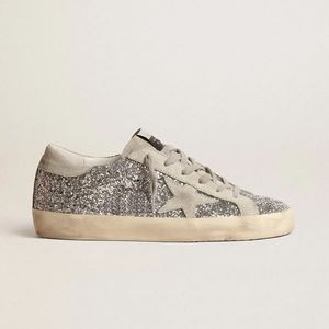 Sneakers di Lusso in Vera Pelle con Stelle <span class=keywords><strong>Argento</strong></span> e Oro Lucide, Design Casual alla Moda per Uomo - Product Image 5