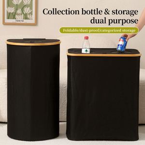 Nuevo Cesto de Ropa Sucia de Bambú Mejorado, Cesta Organizadora, Cesta para Recoger Botellas Vacías, Cesta de Reciclaje, Cesto para Ropa Sucia - Product Image 5