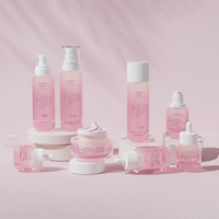 Ensemble d'emballages cosmétiques haut de gamme en verre pour produits de soin du visage (tonique et sérum) – Kit d'emballage cosmétique, flacons de tonique et de lotion